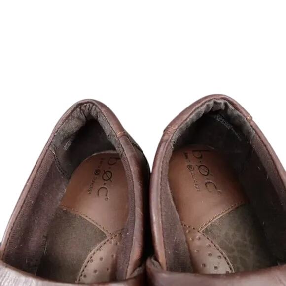 Born Concept Shoe Women 9.5 Clog Leather Slip On Peggy Comfort Walking Brown boc - Picture 9 of 13